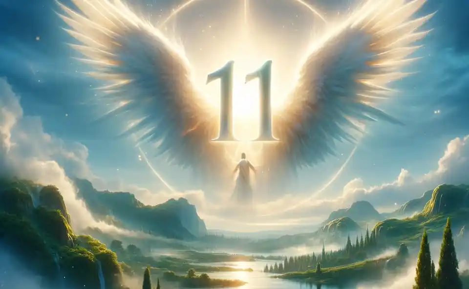 Spirituelle Bedeutung der Engelszahl 11 mit göttlichen Symbolen