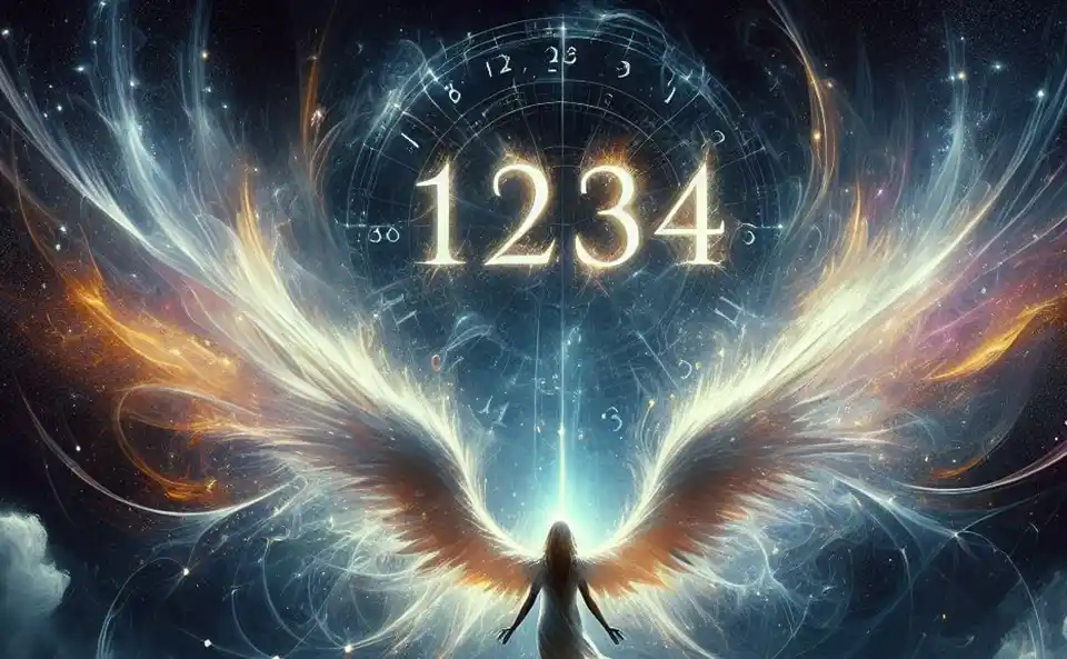Engel mit der Nummer 1234, der spirituelle Führung und neue Anfänge symbolisiert